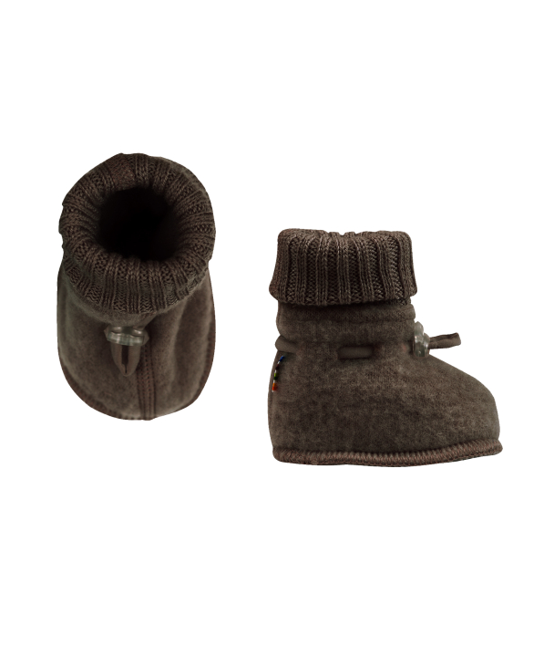 Booties Ullfleece - Mørk Bark