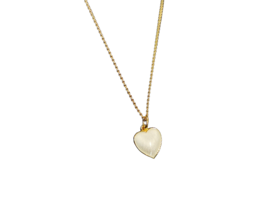 Heart Small Pendant - Hvit 139