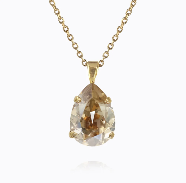 Mini Drop Necklace - Gold Golden Shadow - Image 1