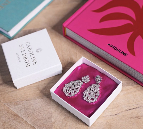 Hanna Earrings - Rhodium Crystal  - Image 2