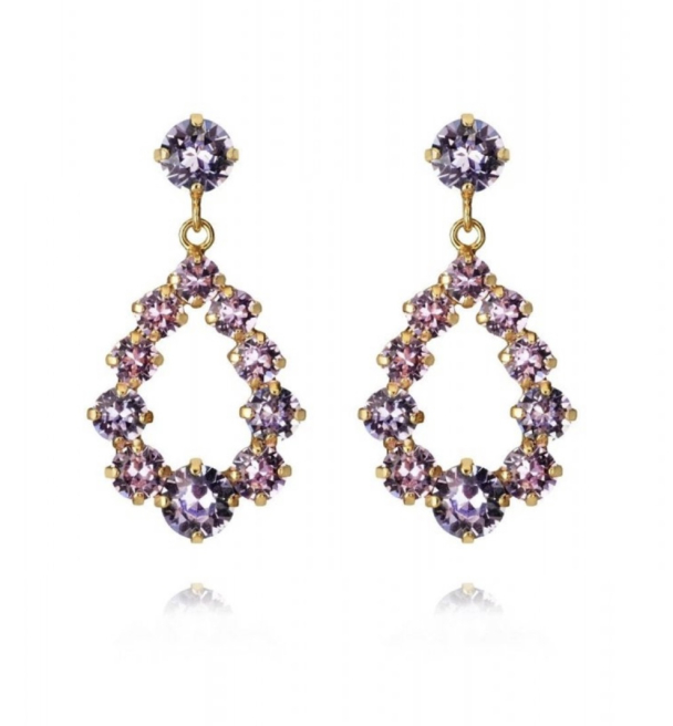 Mini Delia Earrings - Gold Lavendel