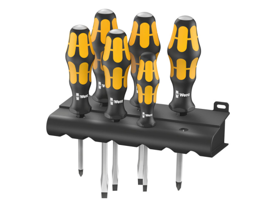 WERA SCREWDRIVER SET KRAFTFORM CHISEL SERIES 900