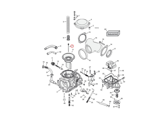 NEEDLE JET (MID-RANGE) CV CARB N72S