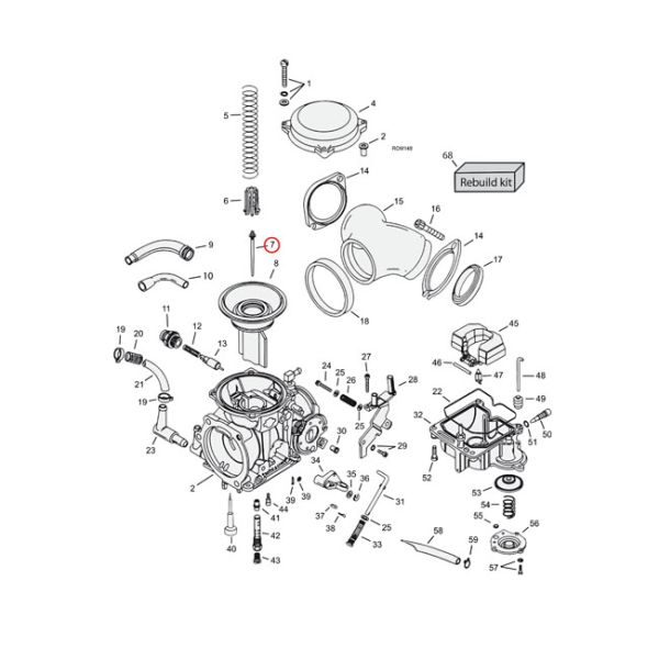 NEEDLE JET (MID-RANGE) CV CARB N72S