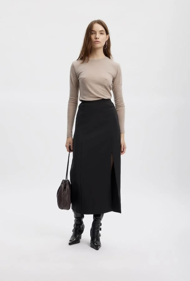 Joelle Long Skirt - Black  - Image 6