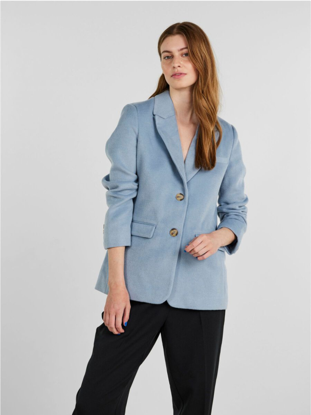 Willa Wool Mix Blazer - Ashley Blue - Image 3