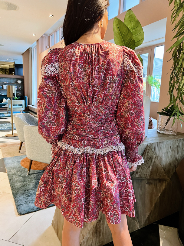 Poplin Mini Gathers - Paisley - Image 4