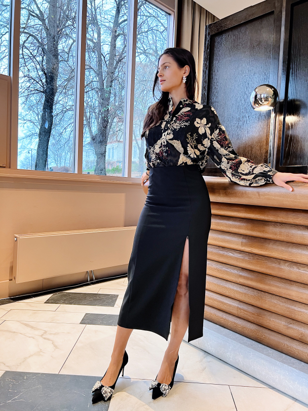 Joelle Long Skirt - Black  - Image 11