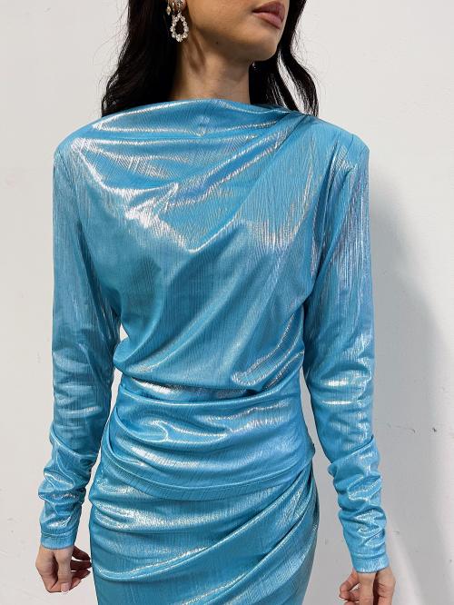 Shine Top - Electric Blue