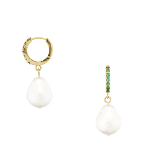 ORELIA Pearl Drop Emerald  - Image 1