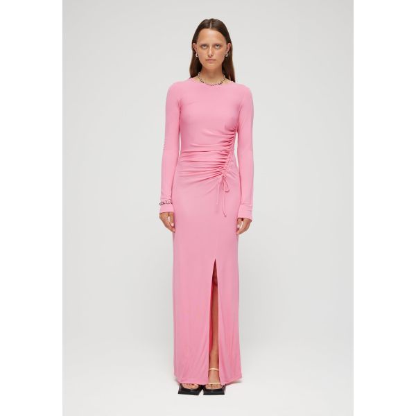 DRAWSTRING JERSEY DRESS