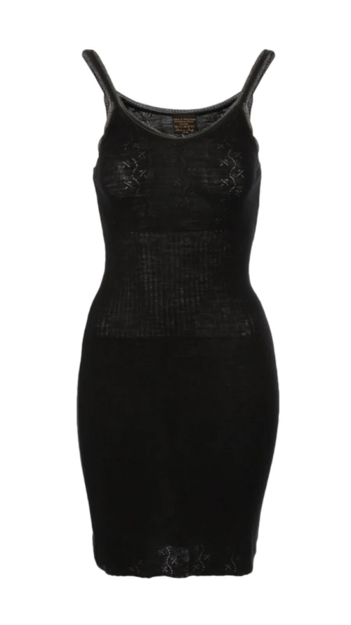 'Vintage Lace' camisole slip, black