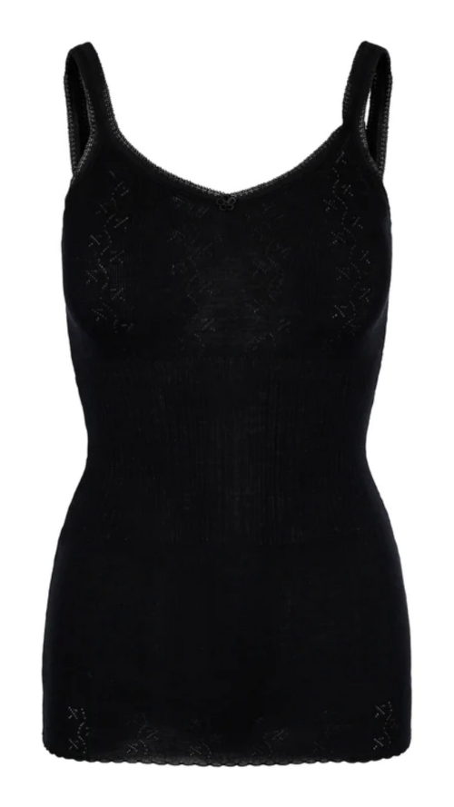 'Vintage Lace' camisole, black