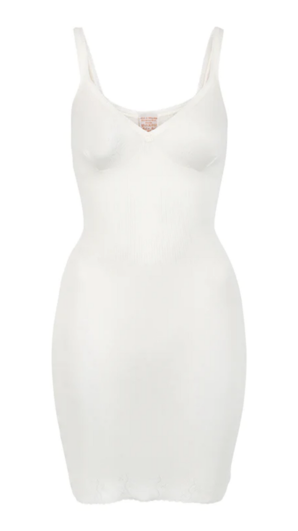 Vintage Lace string slip, champagne - Image 1