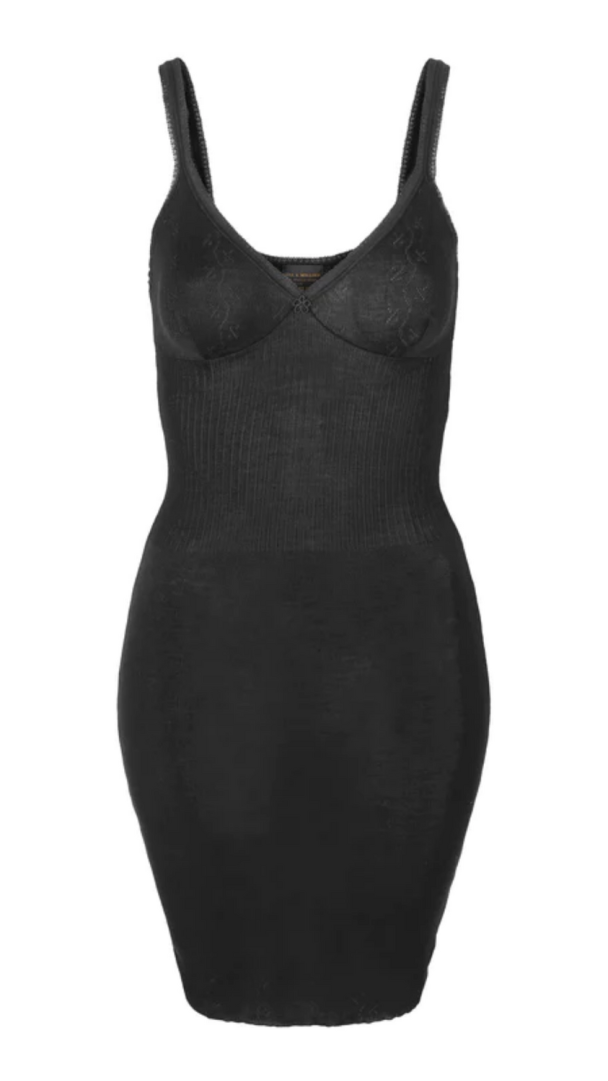 'Vintage Lace' string slip, black - Image 2