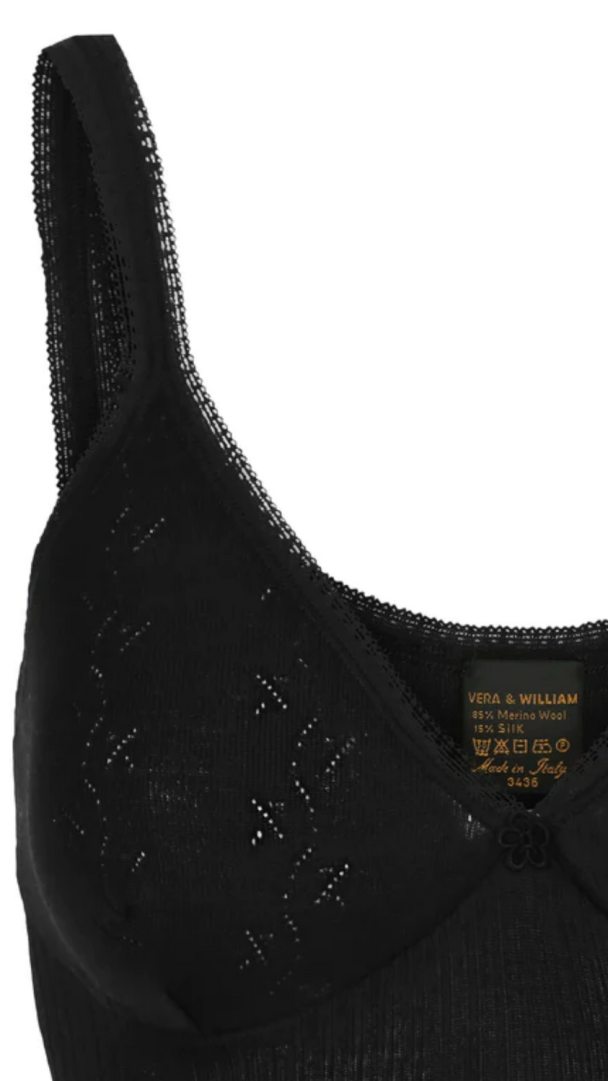 'Vintage Lace' string slip, black - Image 3