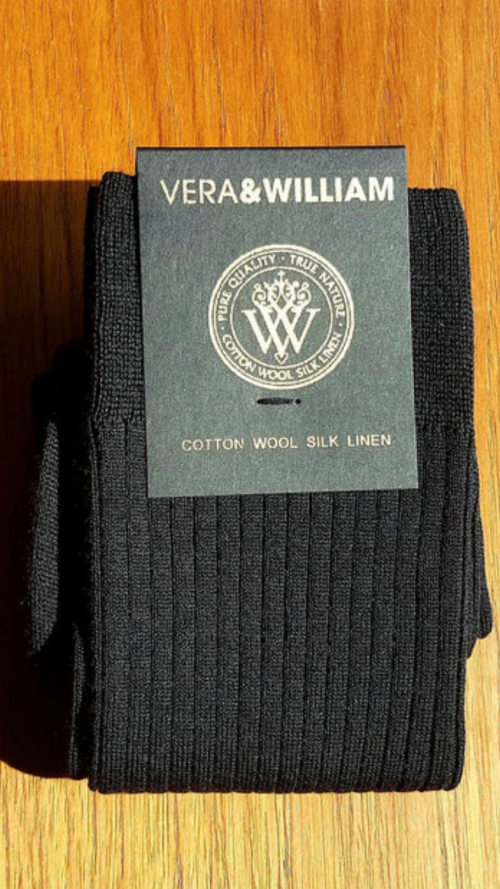 Merino wool socks, black