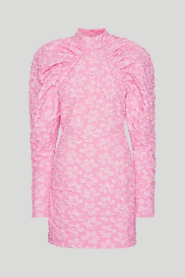 Jacquard Dress - Fuchsia Pink  - Image 2