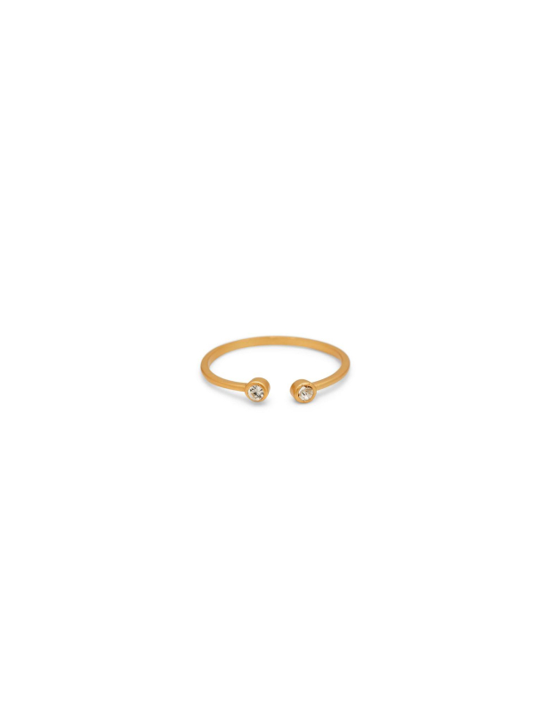 Golden Crystal Ring