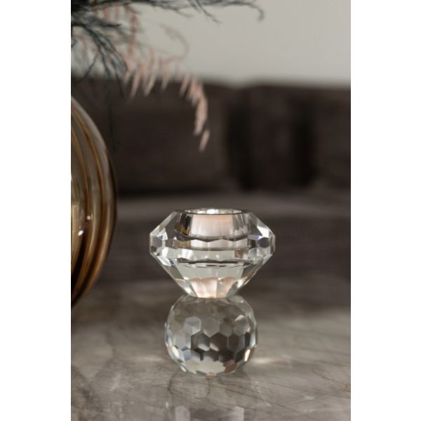 Cloud T-light candle holder, clear