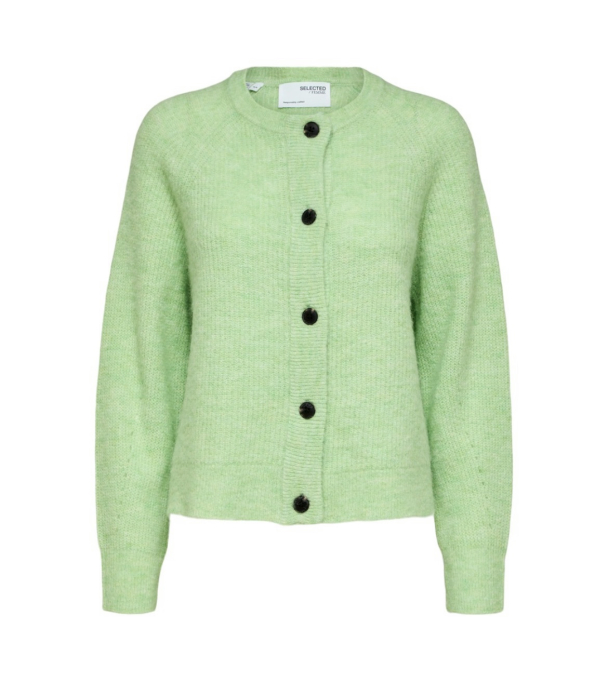 Lulu Knit Short Cardigan - Pistachio - Image 2