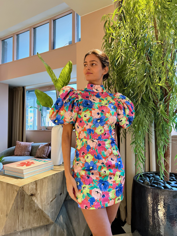 Silky Puff - Sleeve Dress - Necatrine Comb - Image 6