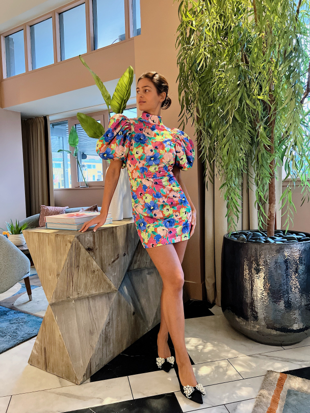 Silky Puff - Sleeve Dress - Necatrine Comb - Image 8