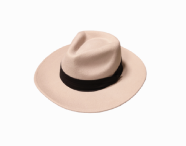 EXCLUSIVE ULL HATT - LYS GRÅROSA