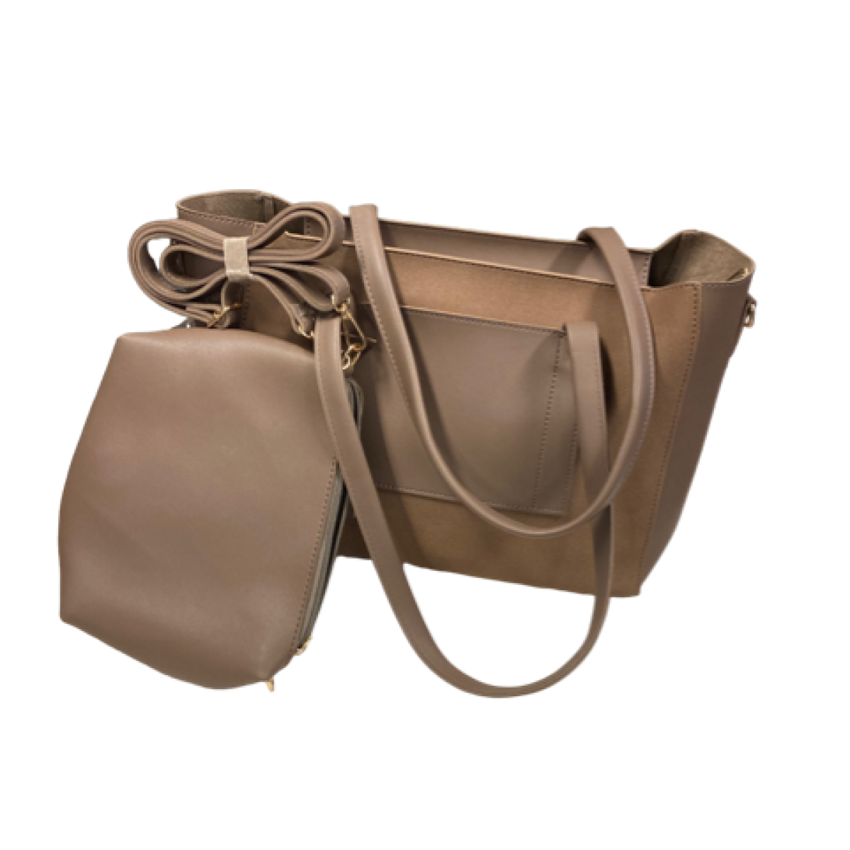 Veske 2 i 1, beige - Collection By Lene