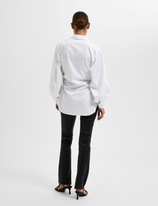 Silvie Ruched Shirt - Snow White  - Image 3