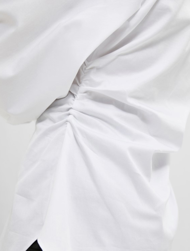 Silvie Ruched Shirt - Snow White  - Image 4