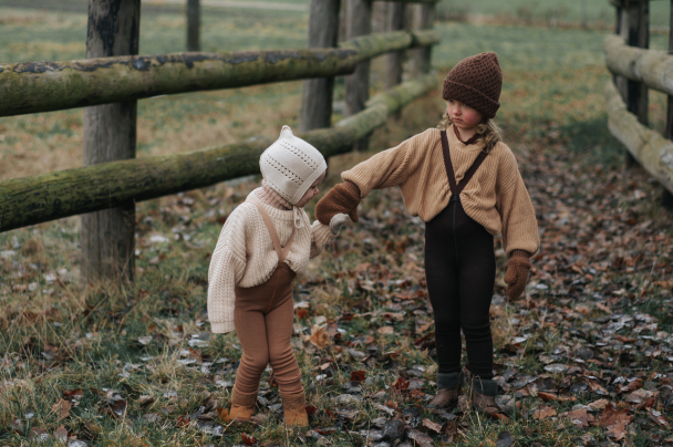Wooly Footless Tights - Cappuccino Brown - Image 6