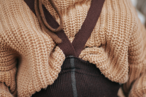 Wooly Footless Tights - Espresso Brown - Image 5