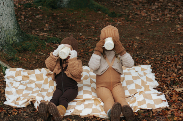 Wooly Footless Tights - Cappuccino Brown - Image 7