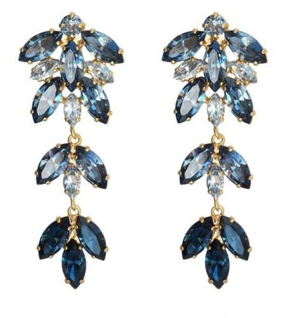 Nyx Earrings - Gold/Blue