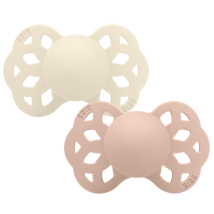 BIBS | Infinity Symmetrisk Silikon 2-pk - Ivory/Blush