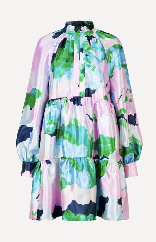 Jasmine Clouds Dress | A-formet Kjole i Clouds print fra Stine Goya