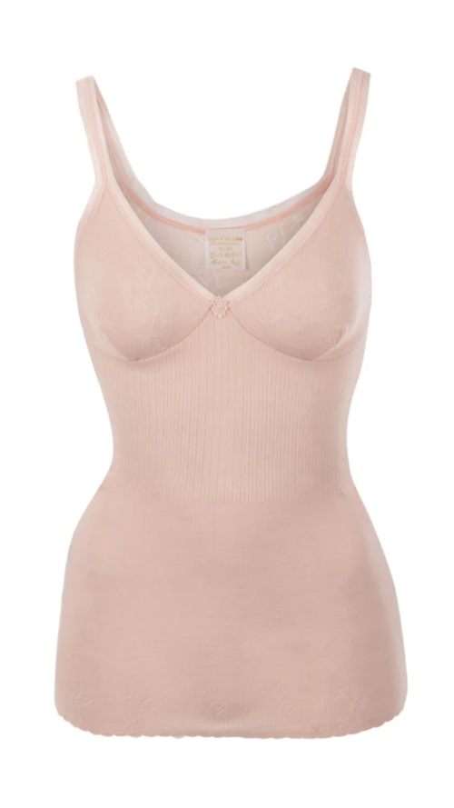 'Vintage Lace' string top, rosé