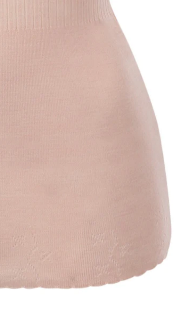 Vintage Lace string top, rosé - Image 2