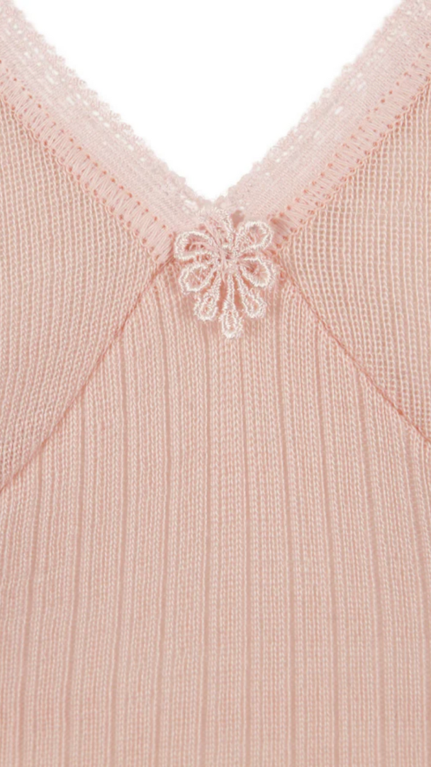 Vintage Lace string top, rosé - Image 3
