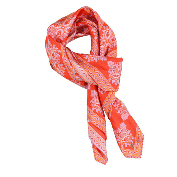 Allis, printed silk scarf