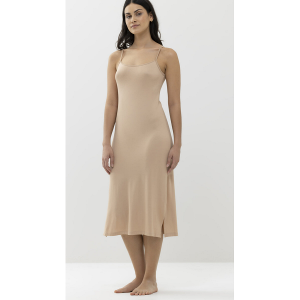 'Emotion' body-dress long, cream tan