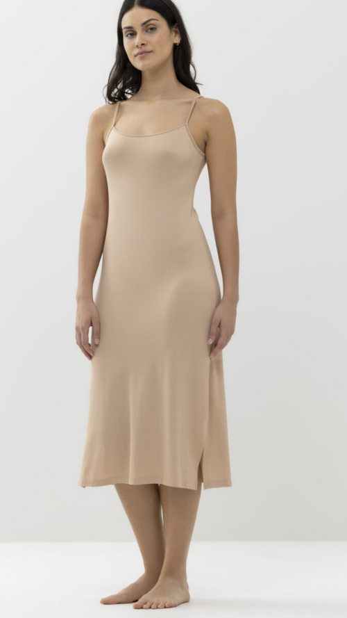 'Emotion' body-dress long, cream tan