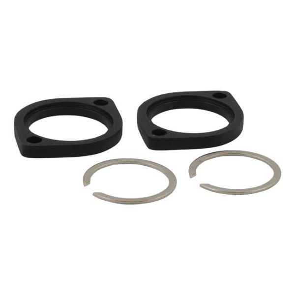 EXHAUST FLANGE AND RETAINER KIT. BLACK