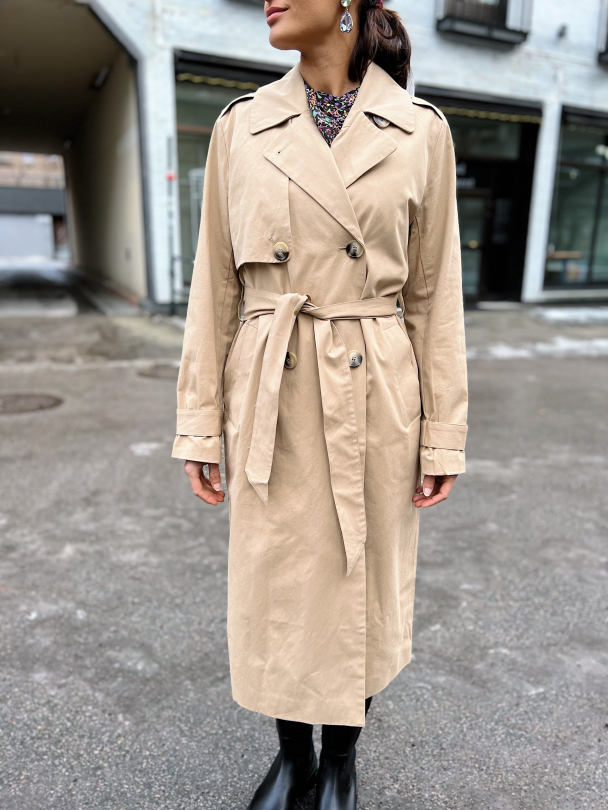 Sia Trench Coat - Cornstalk  - Image 1