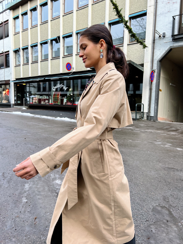 Sia Trench Coat - Cornstalk  - Image 3