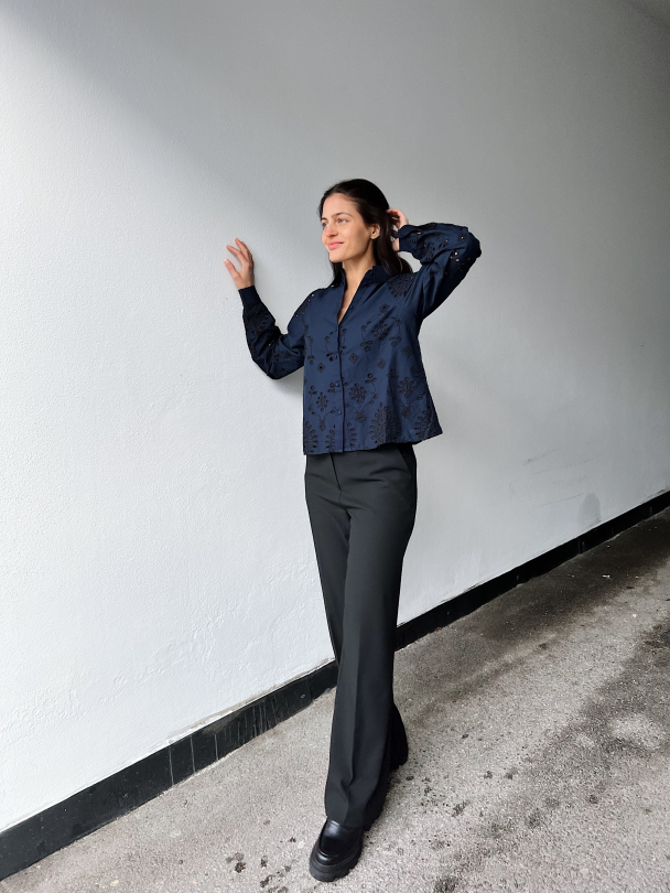 Myla Wide Pant - Black - Image 4