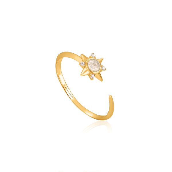 Midnight Star Adjustable Ring - Gold