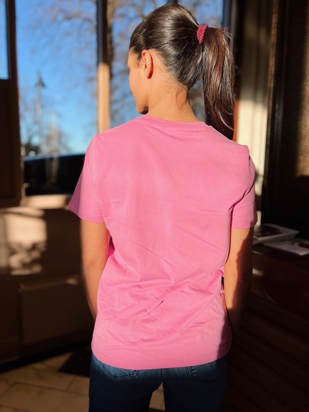 Myessential - O-neck Tee - Cyclamen - Image 5