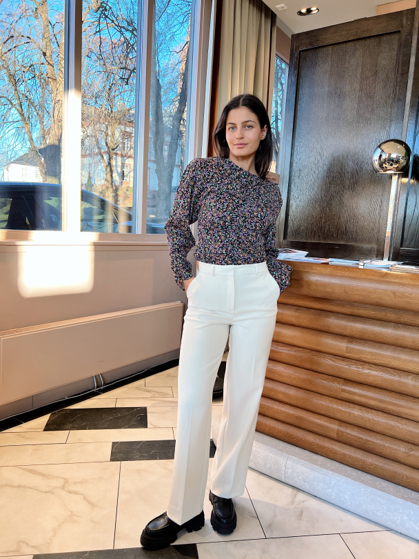Myla Wide Pant - Birch - Image 7
